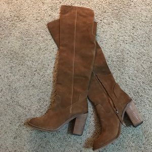 Dolce Vita Over the Knee Camel Brown Boots