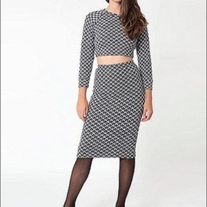 American apparel jacquard pencil skirt