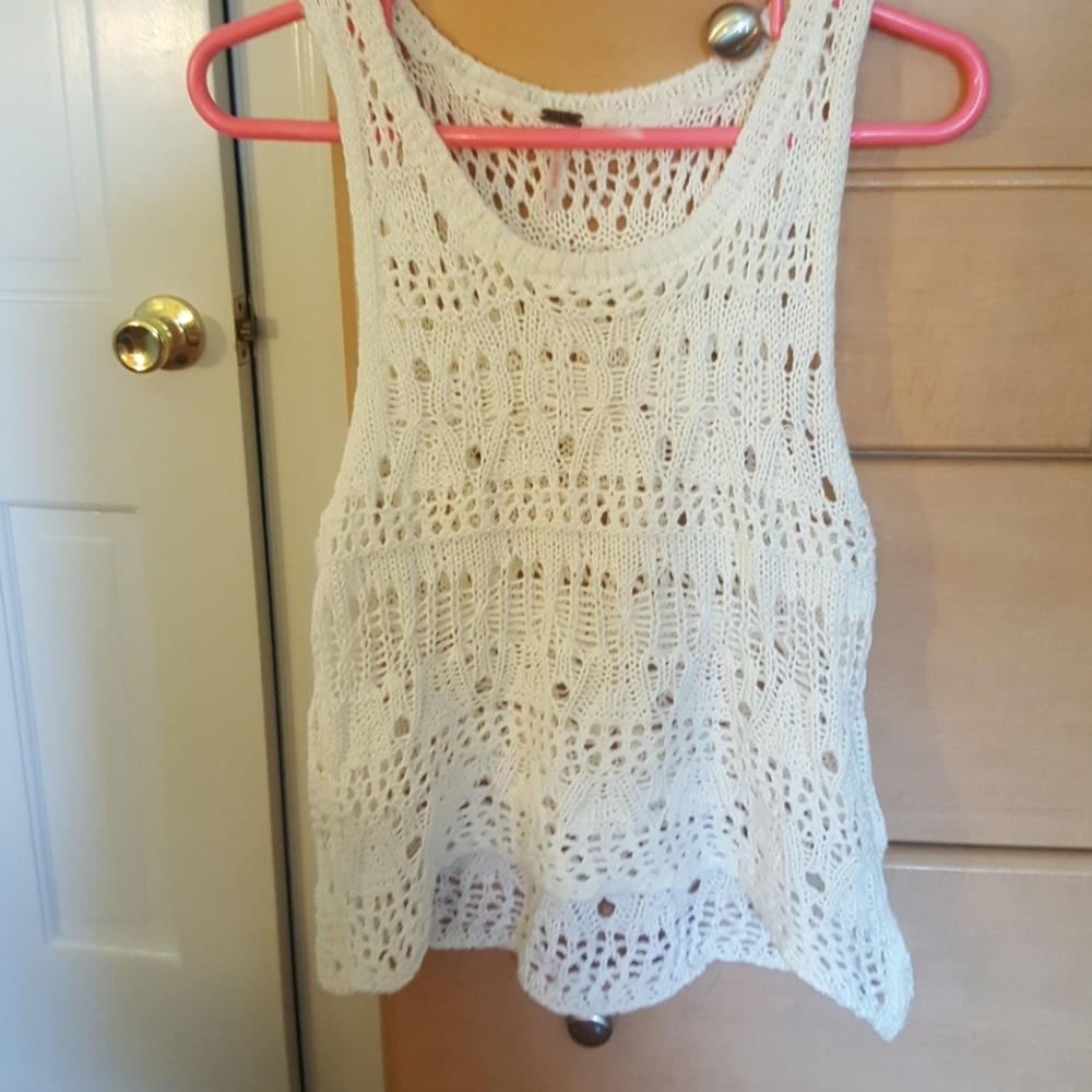 White crochet summer top