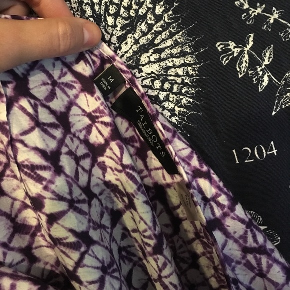 Purple Shibori print Boho maxi skirt - Picture 4 of 4