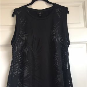 Black sheer long beautiful tank!