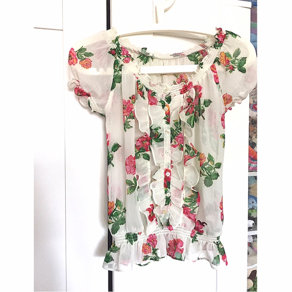 Hollister Floral Blouse