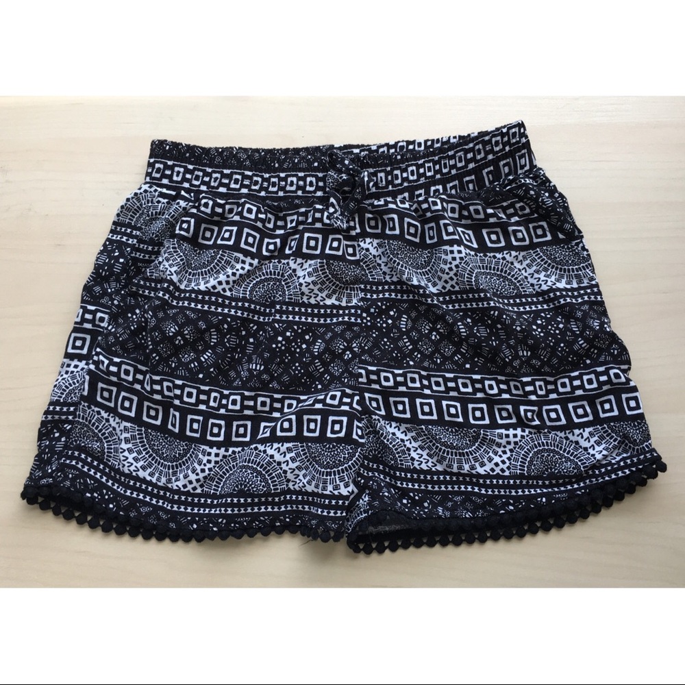 Black & White Shorts