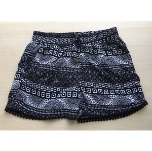 Black & White Shorts