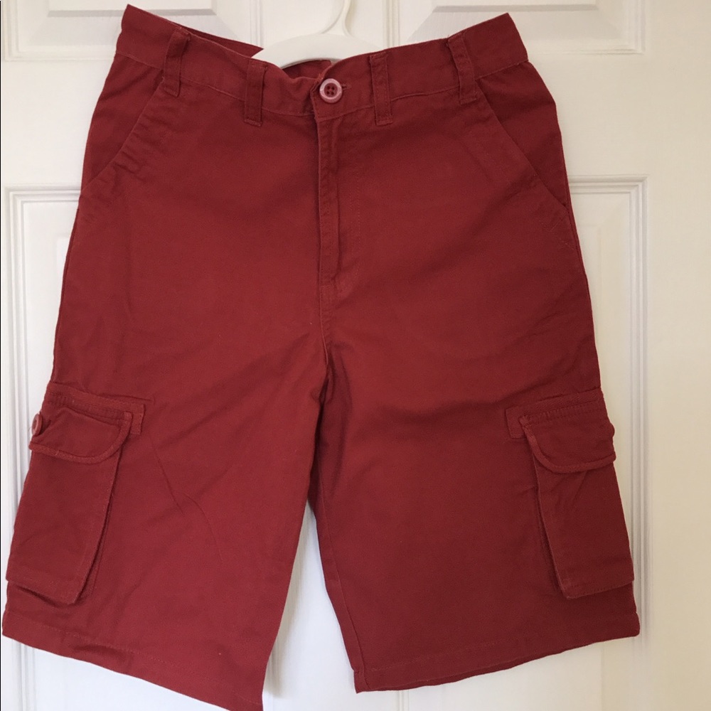 Boy's shorts, size 14, red