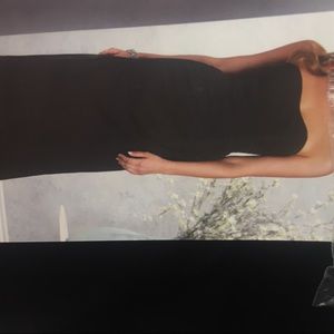 Black Alfred Angelo BM strapless dress