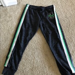 Pink dark gray joggers