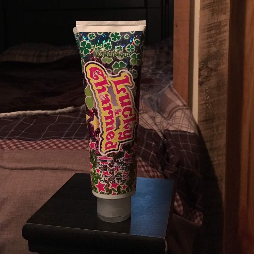 It's Delicious Lucky and Charmed tanning lotion