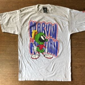 Marvin The Martian Graphic Tee Looney Tunes Large