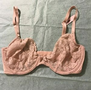 Victoria's Secret Unlined Demi Bra - Nude, 34D,NWT