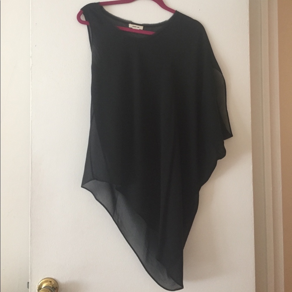 Helmut Lang Sheer one shoulder asymmetrical