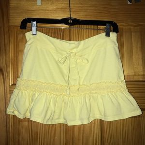 Yellow Mini Skirt