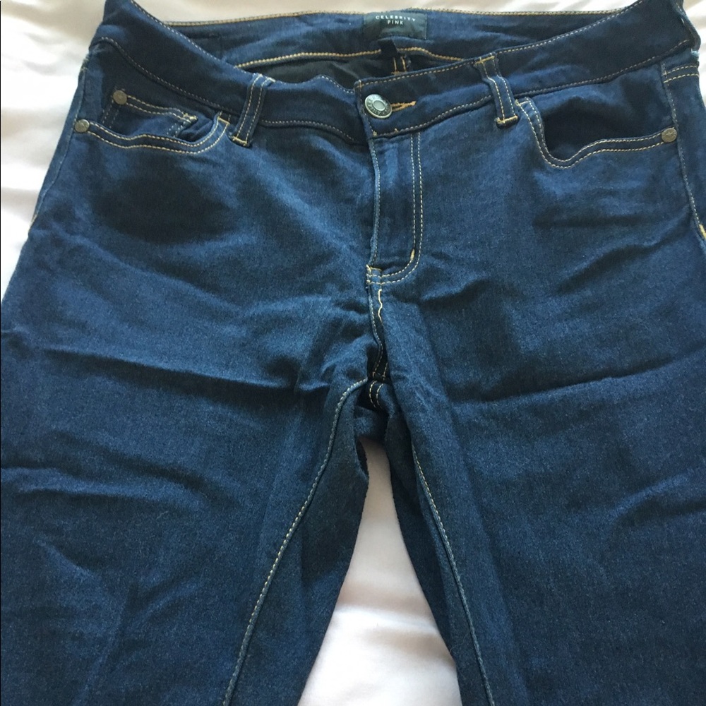 Dark denim skinny jeans!