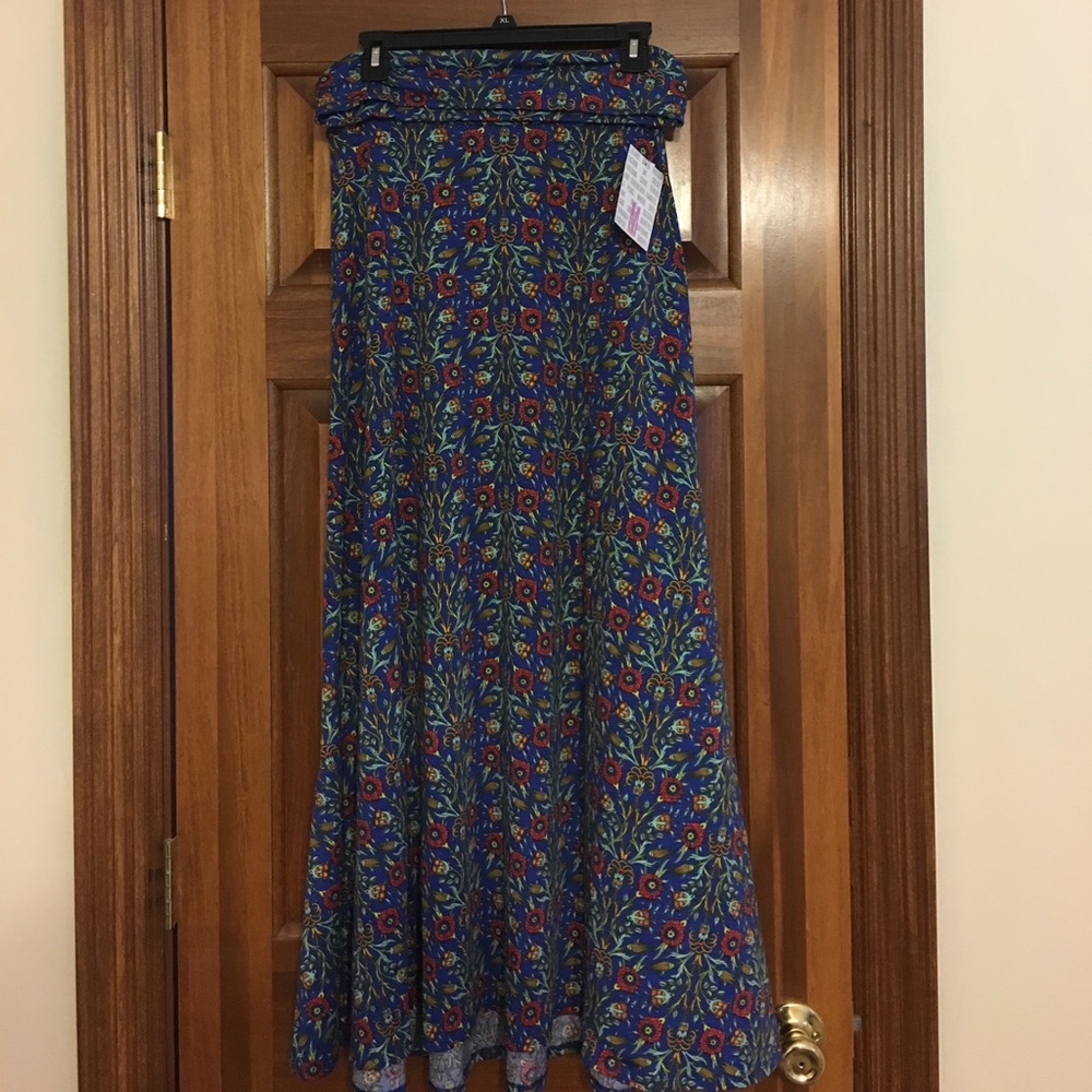 LuLaRoe floral print medium Maxi skirt.