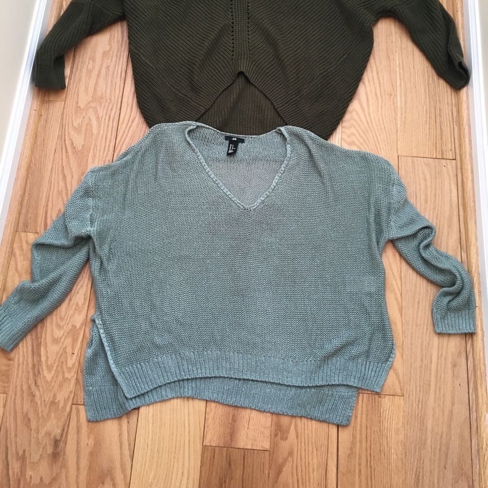 Charlotte Russe and H&M sweaters