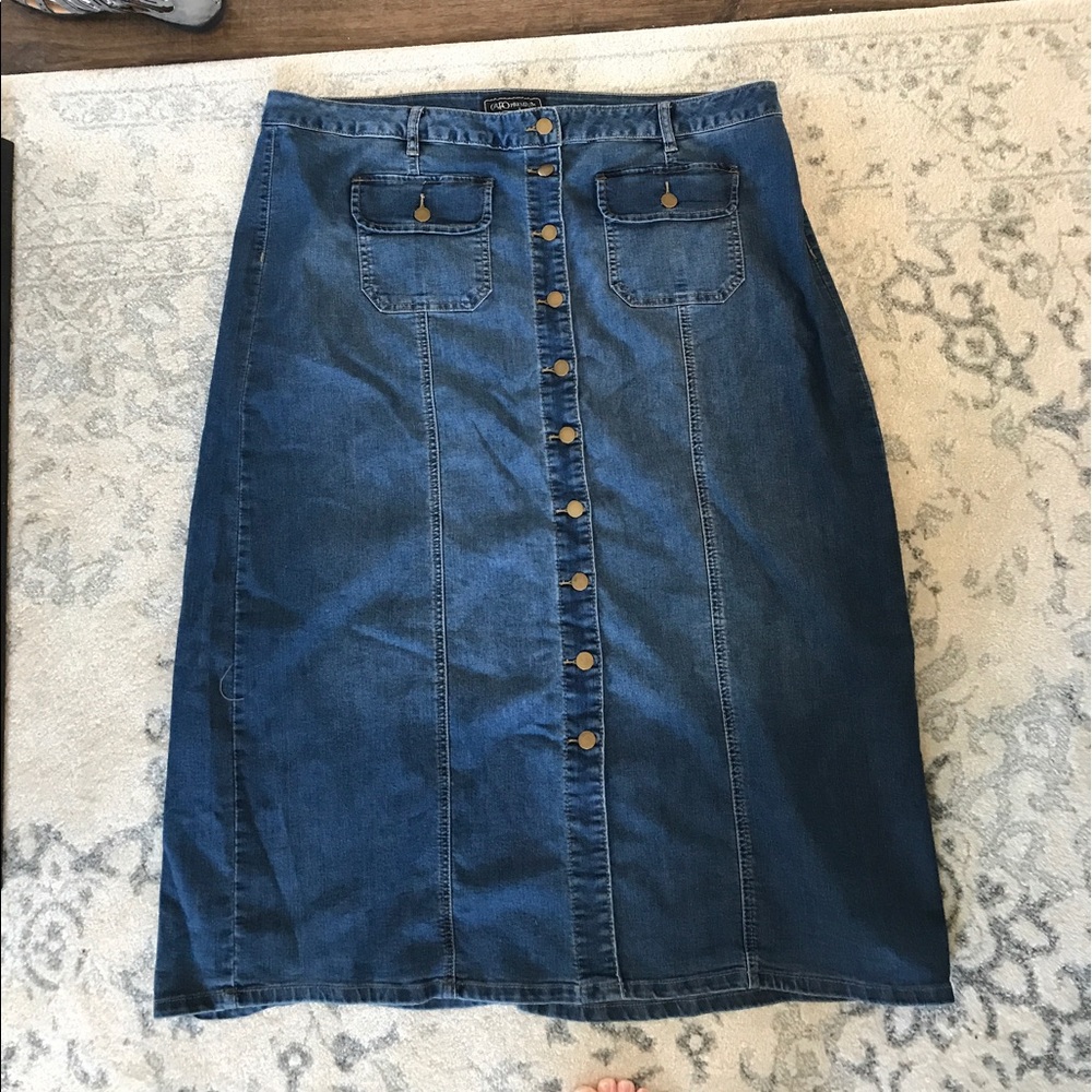 Maxi Jean Skirt