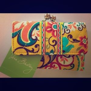 Vera Bradley Kisslock Small Wallet