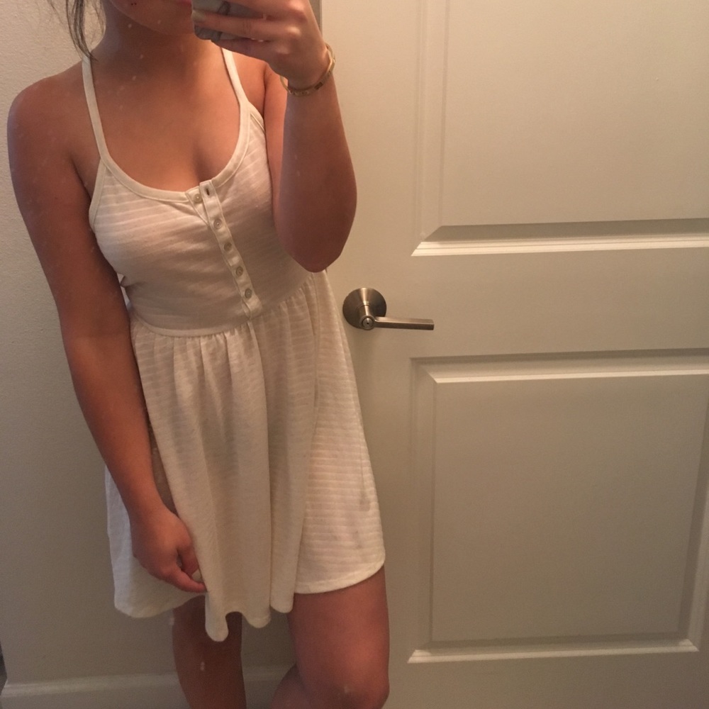 Striped babydoll dress