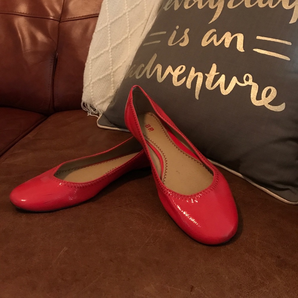 BP burnt orange flats 9.5