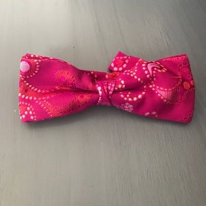 Etro Paisley Magenta Bow Tie