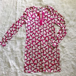 Diane von Furstenberg Pink Patterned Dress