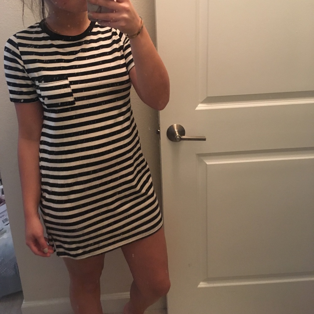 Striped t-shirt dress