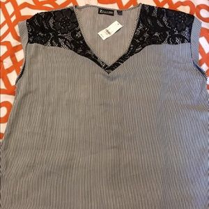 Black and white stripe shirt