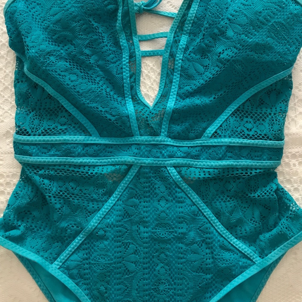 Becca Play One-Piece Swimsuit in Turquoise