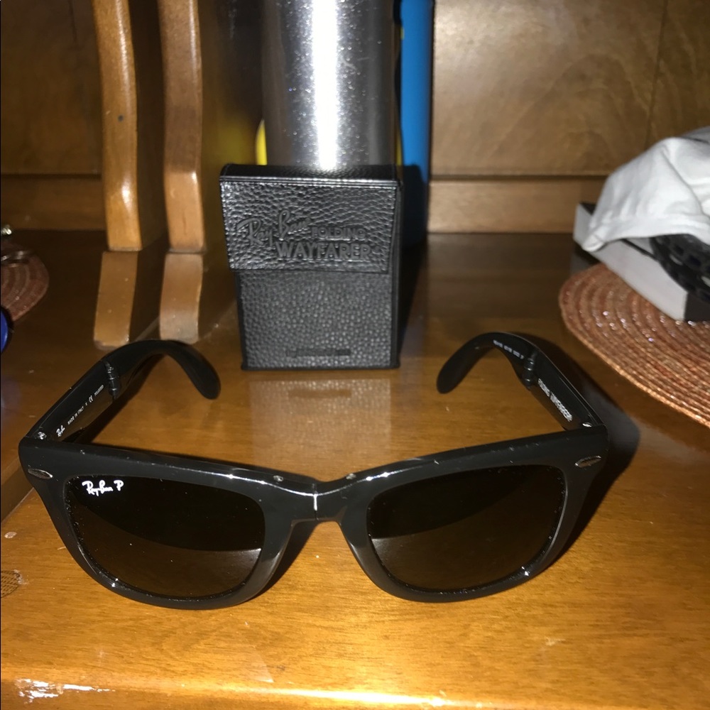 ray bans wayfarer polarized black