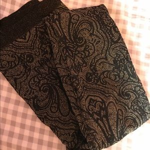 Metallic Lane Bryant Leggings