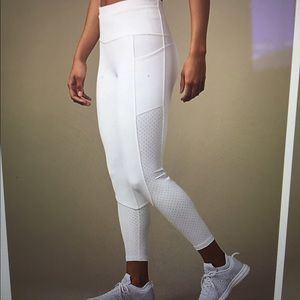 Lululemon White Leggings - Mind Over Miles Tight