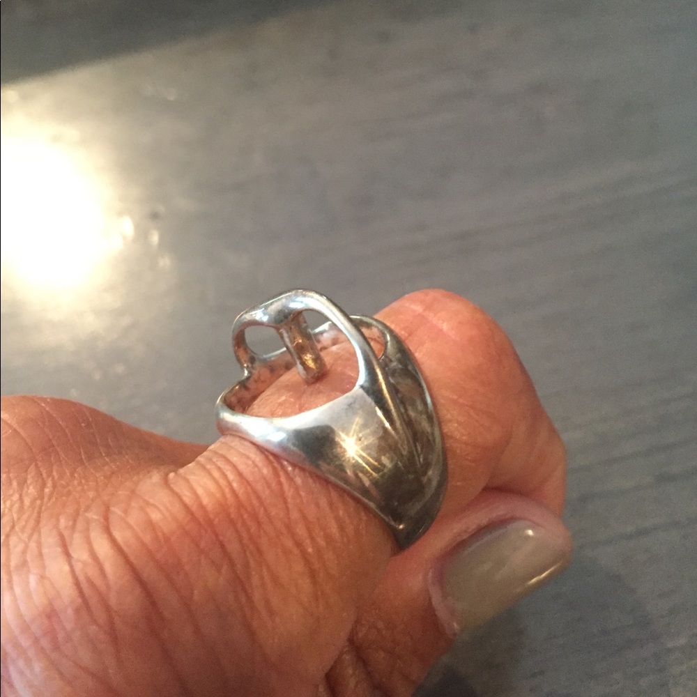 Sterling ring-add your own Pandora/Chamilia bead