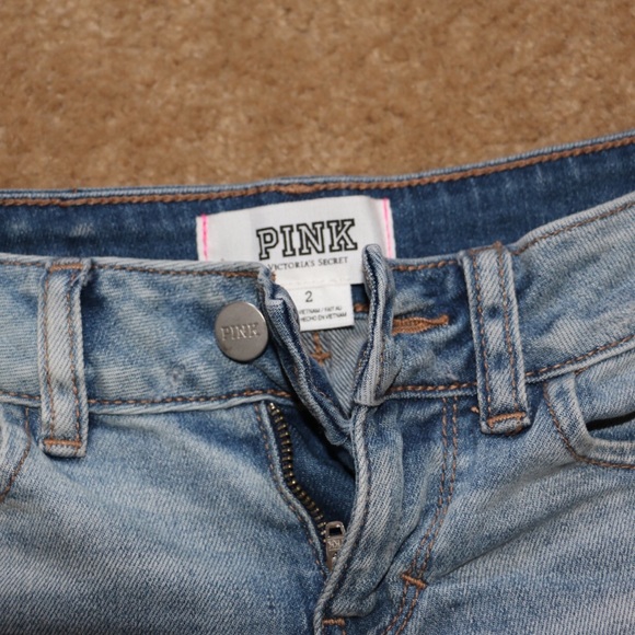 *SOLD* PINK Denim Cut Off Shorts - Picture 4 of 4