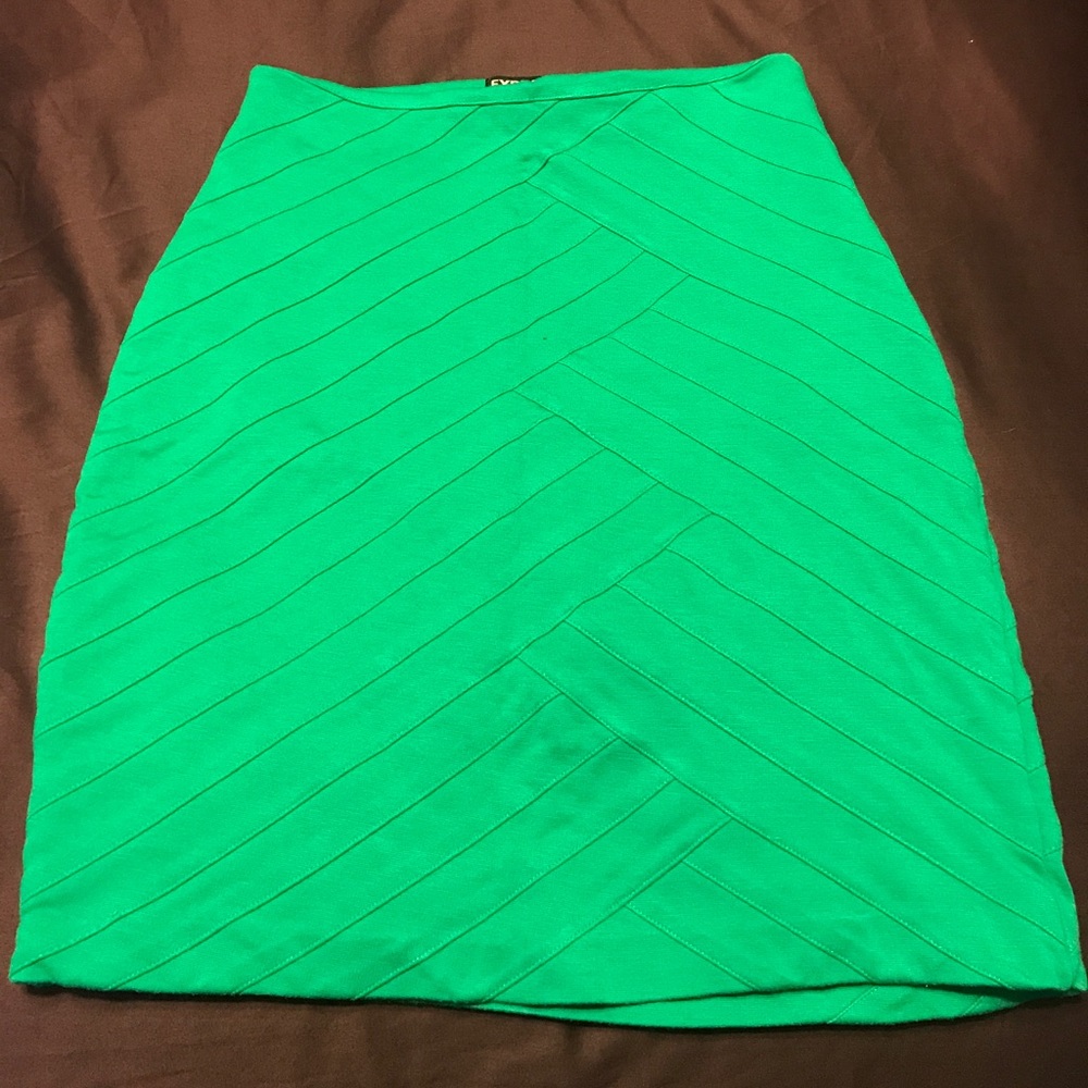 Express Green Pencil skirt