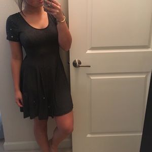 Marled body con dress