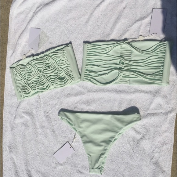 Mikoh bathing suit swimwear bikini top and bottom