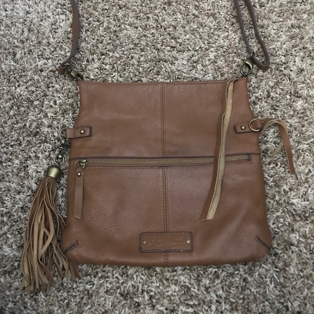 Lucky Brand brown leather purse.