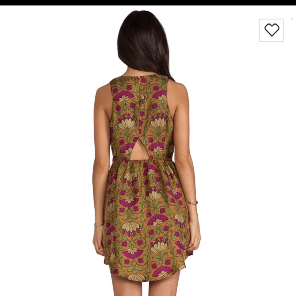 Gold Brocade Dress - Picture 3 of 6