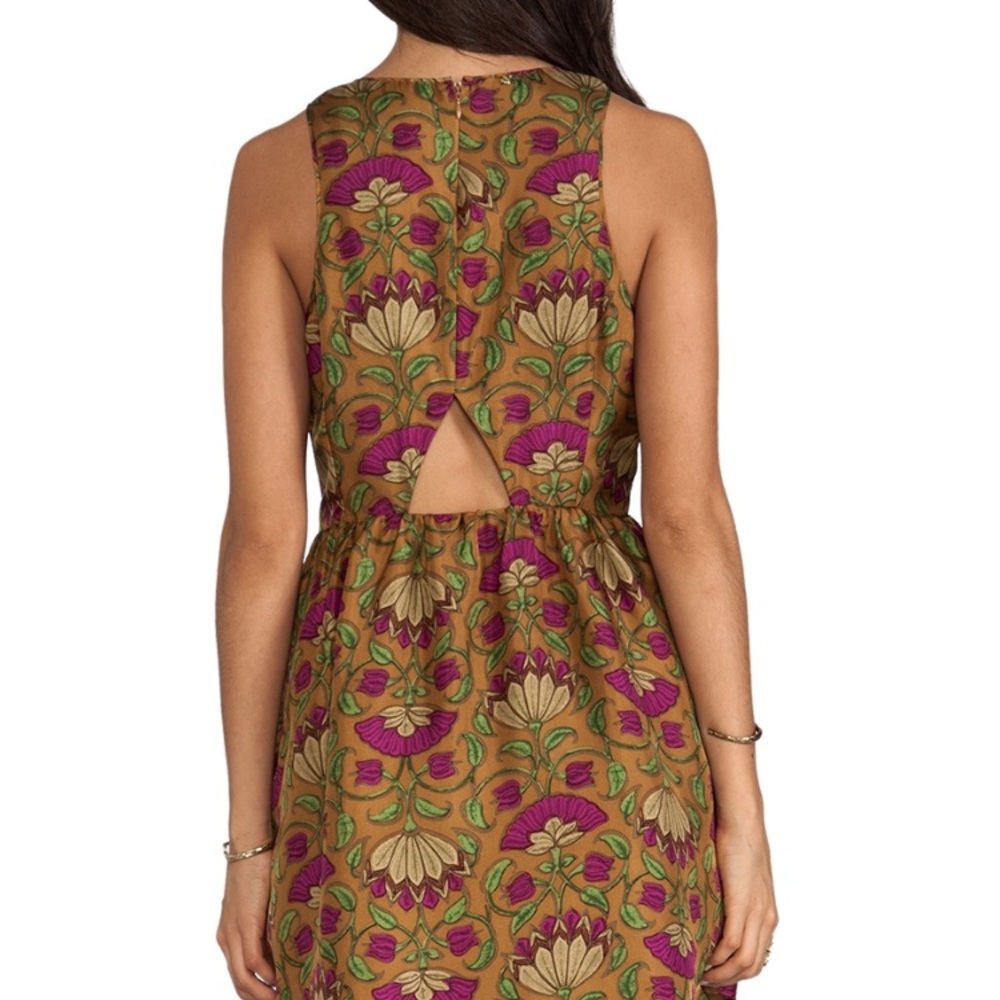 Gold Brocade Dress - Picture 4 of 6