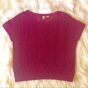 Anthropologie Moth Crochet Retro Style Sweater