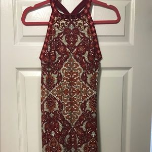 Printed Halter Dress