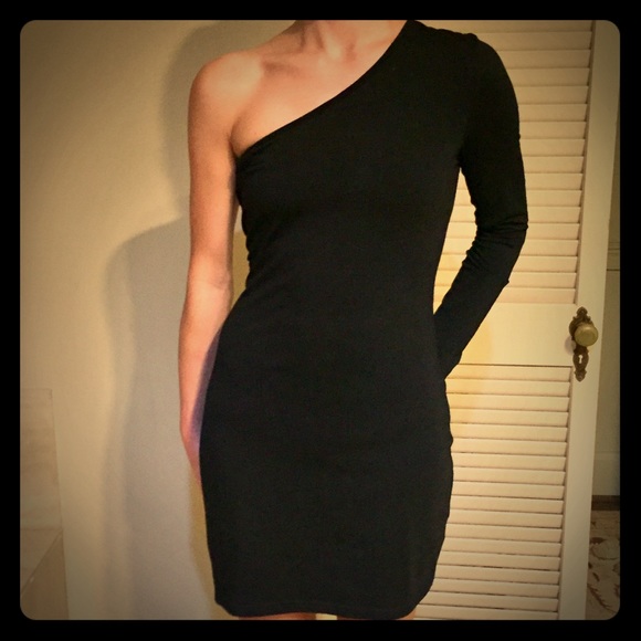 Blaque Market Dresses - BLAQUE MARKET one shoulder black dress Blaque Market Dresses - BLAQUE MARKET one shoulder black dress