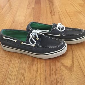 Sperry top-sider navy blue canvas shoes