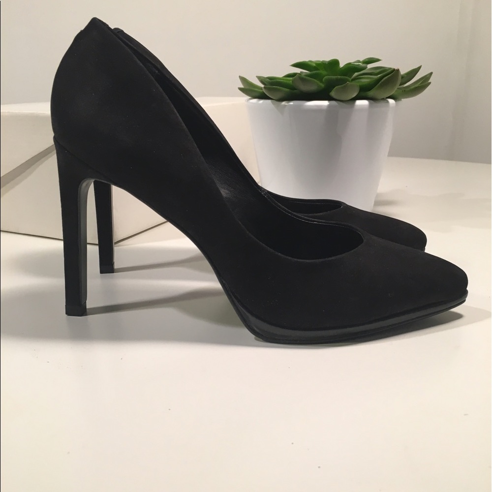 Brand NIB ALDO Black Suede Heels