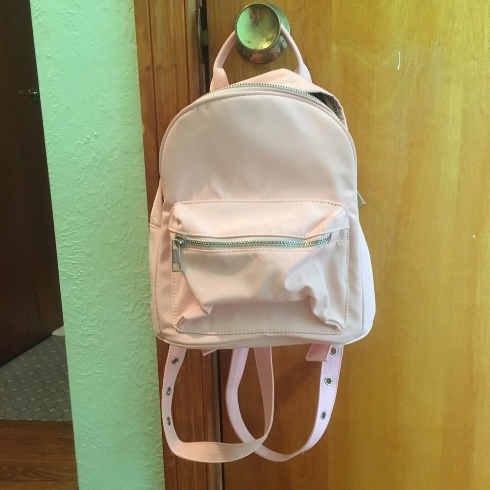 Pink Nylon Mini Backpack