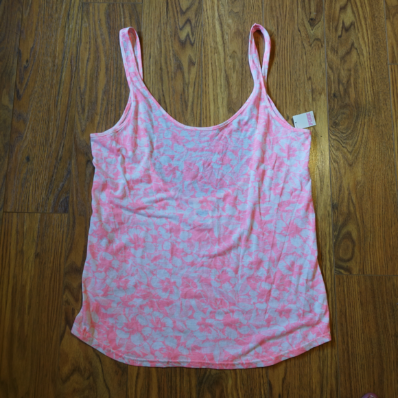 Tank Top Victoria's Secret PINK Motif Tropical Fleurs Hawaiiennes - Neuf Avec étiquettes (NWT)