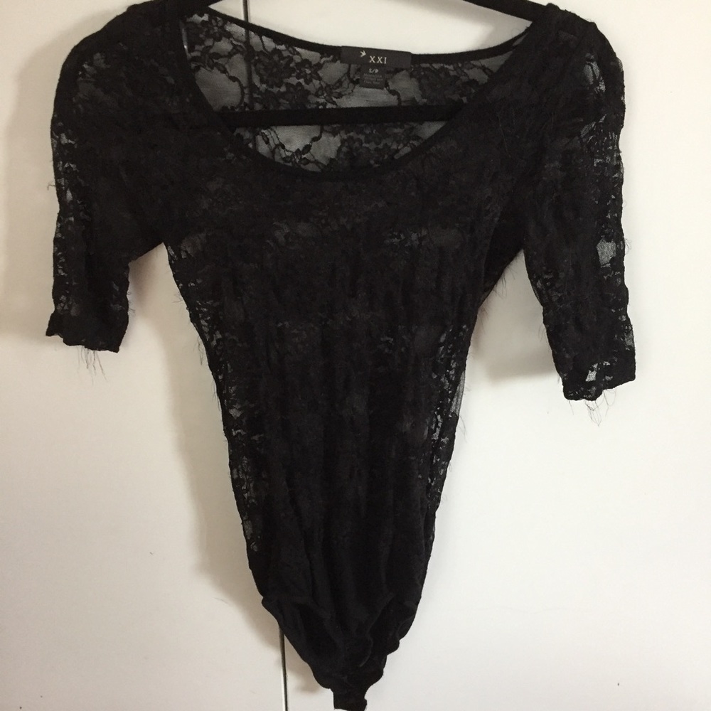 Black Lace Bodysuit