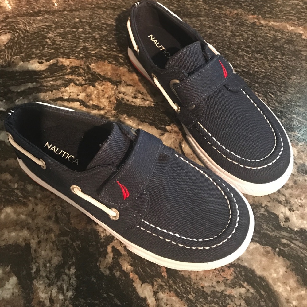 Nautical little boys sneakers