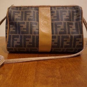 VINTAGE Fendi Zucca Crossbody Handbag