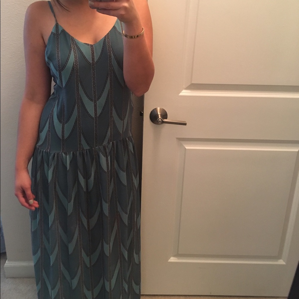 Blue maxi dress